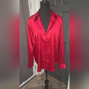 Elegant Red Women's Top
